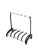 K&M 17525 Guardian 5 soporte para guitarra eléctrica con 5 compartimentos negros con elementos transparentes – útil para pinturas nitro